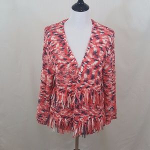 Rudy Rd. Pastel Fringe Cardigan